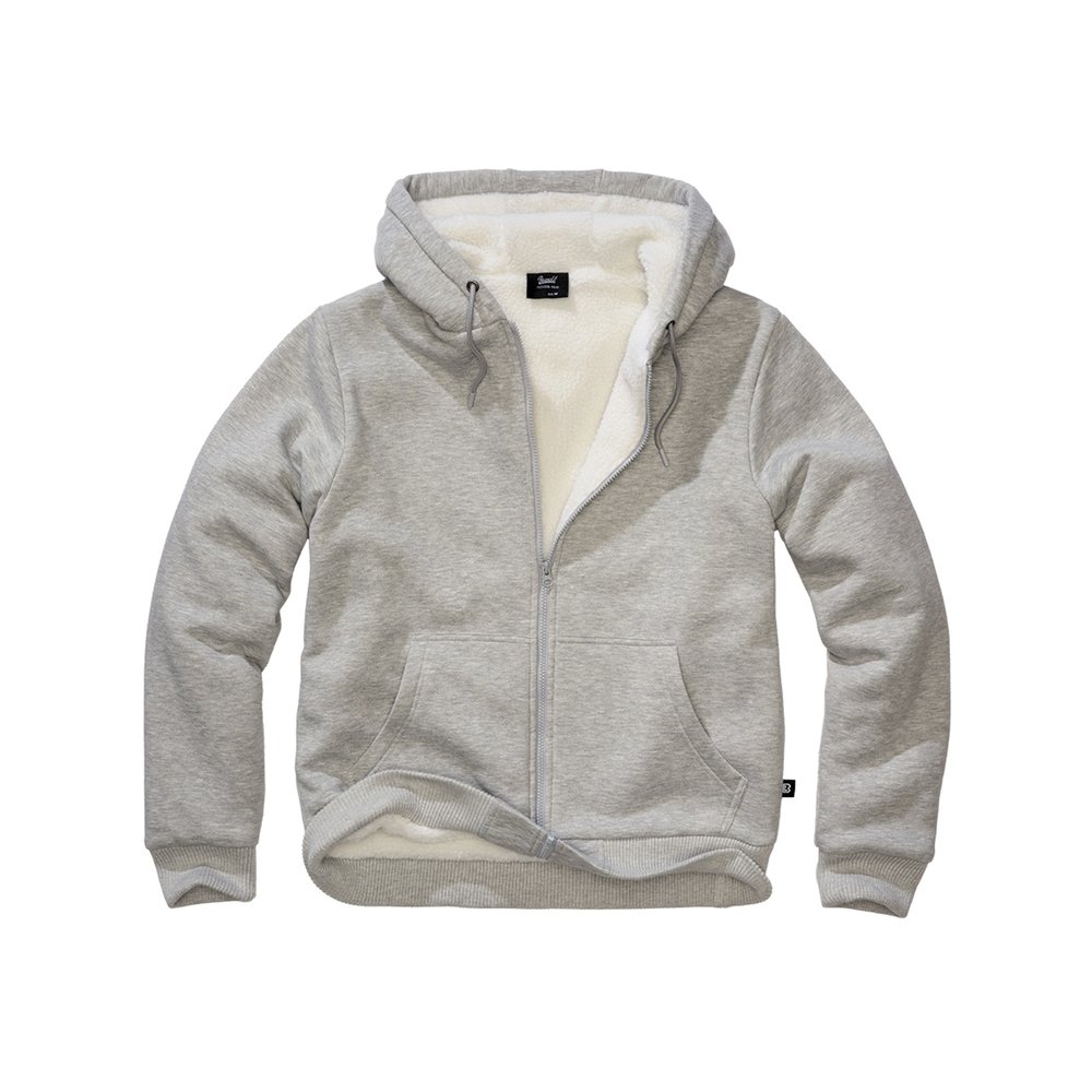 Brandit - Sweat Teddylining Zip hoodie - Grey
